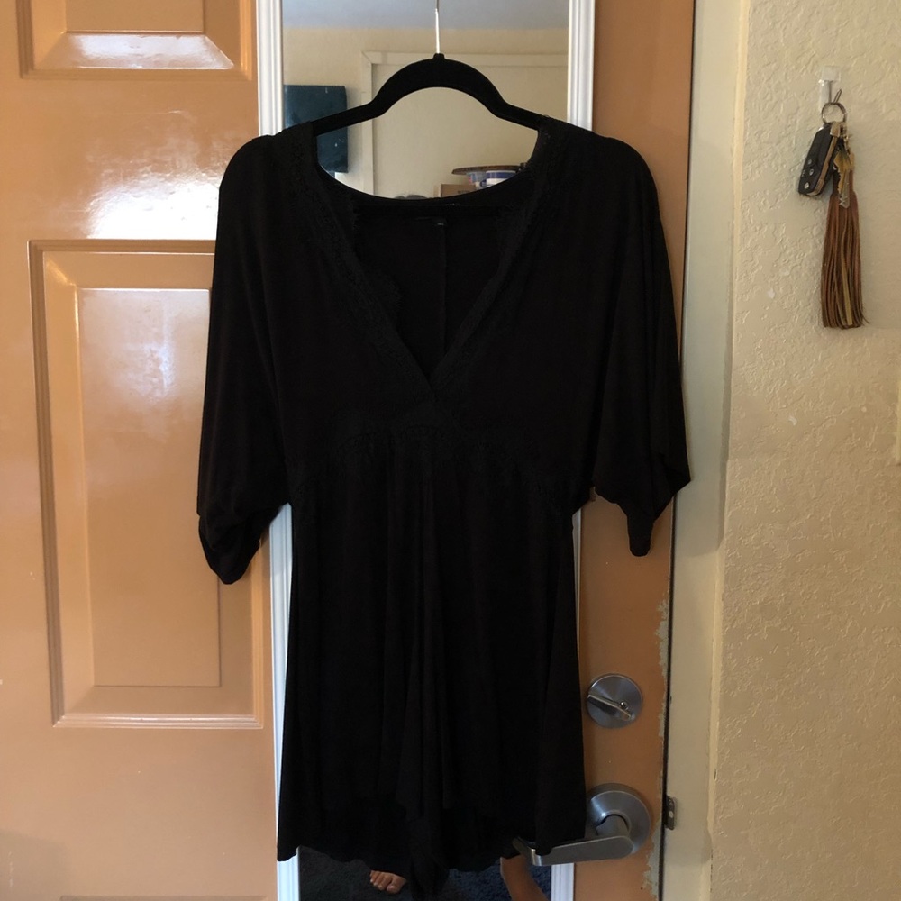TopShop Black Lace Romper